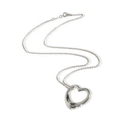 Tiffany & Co. Sterling Silver  Elsa Peretti Open Heart Pendant