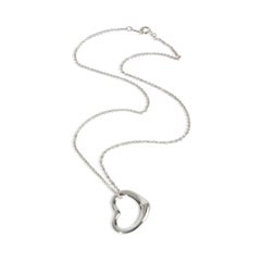 Tiffany & Co. Sterling Silver Elsa Peretti Open Heart Pendant