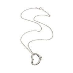 Tiffany & Co. Sterling Silver  Elsa Peretti Open Heart Pendant