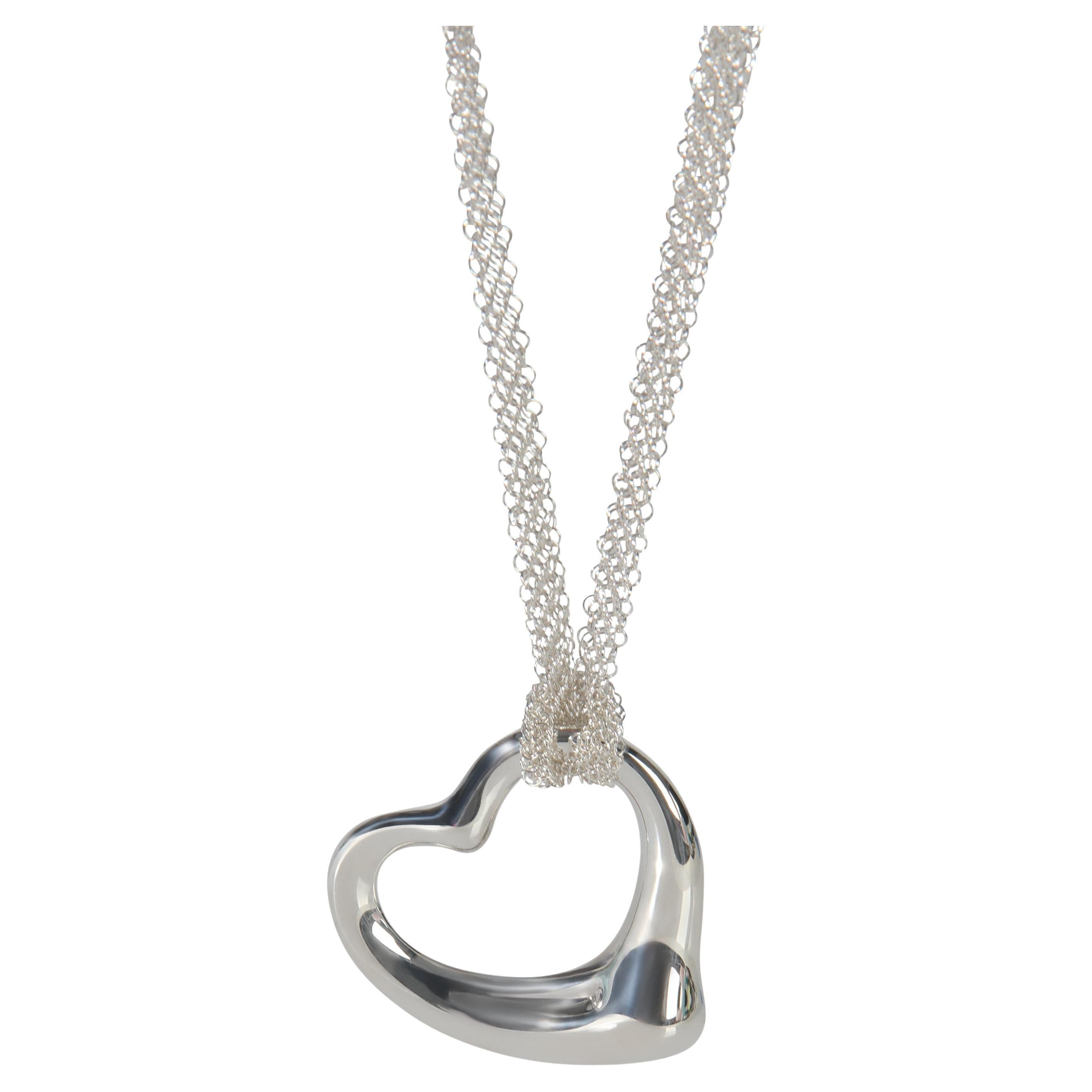 Tiffany & Co. Argento Ciondolo a cuore aperto Elsa Peretti