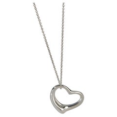 Tiffany & Co. Sterling Silver  Elsa Peretti Open Heart Pendant