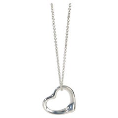 Tiffany & Co. Sterling Silver  Elsa Peretti Open Heart Pendant