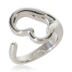 Tiffany & Co. Sterling Silver  Elsa Peretti Open Heart Ring