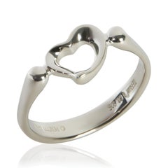 Tiffany & Co. Sterling Silver Elsa Peretti Open Heart Ring