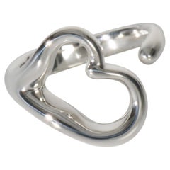 Tiffany & Co. Sterling Silver  Elsa Peretti Open Heart Ring