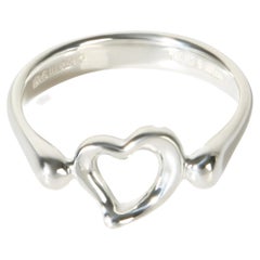 Tiffany & Co. Sterling Silver Elsa Peretti Open Heart Ring