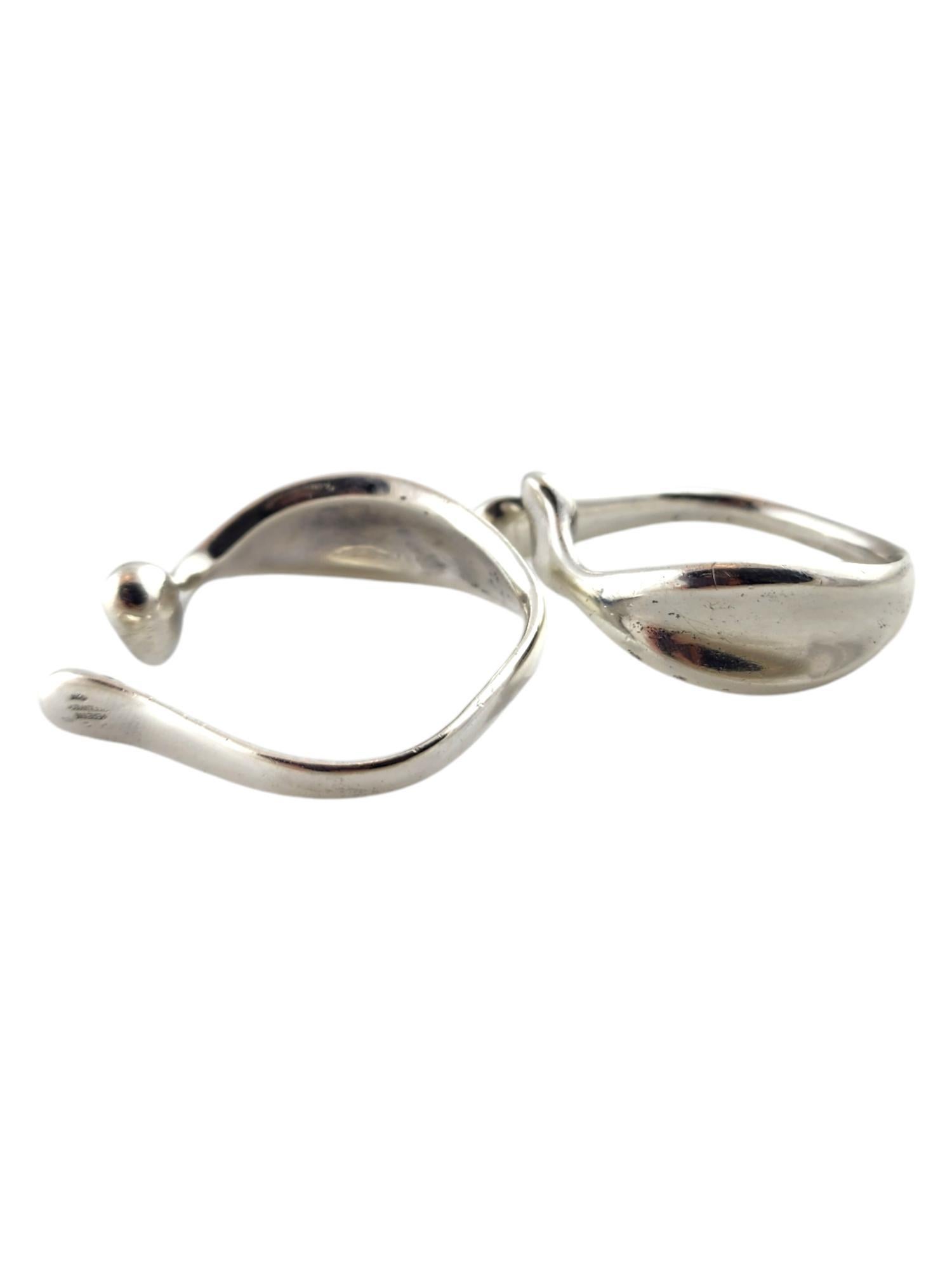 Women's Tiffany & Co Sterling Silver Elsa Peretti Set of 2 Napkin Rings #19086