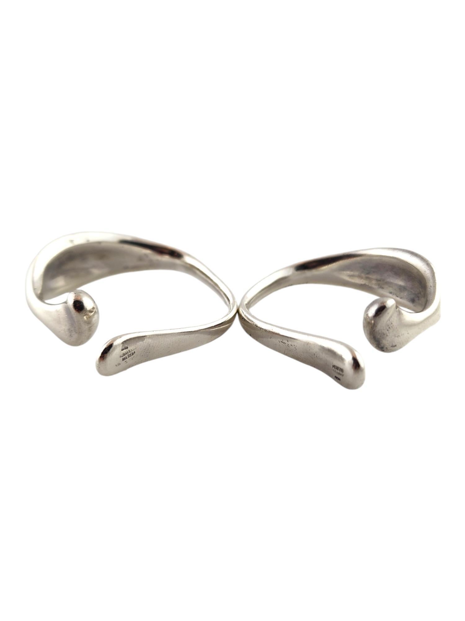 Tiffany & Co Sterling Silver Elsa Peretti Set of 2 Napkin Rings #19086 1