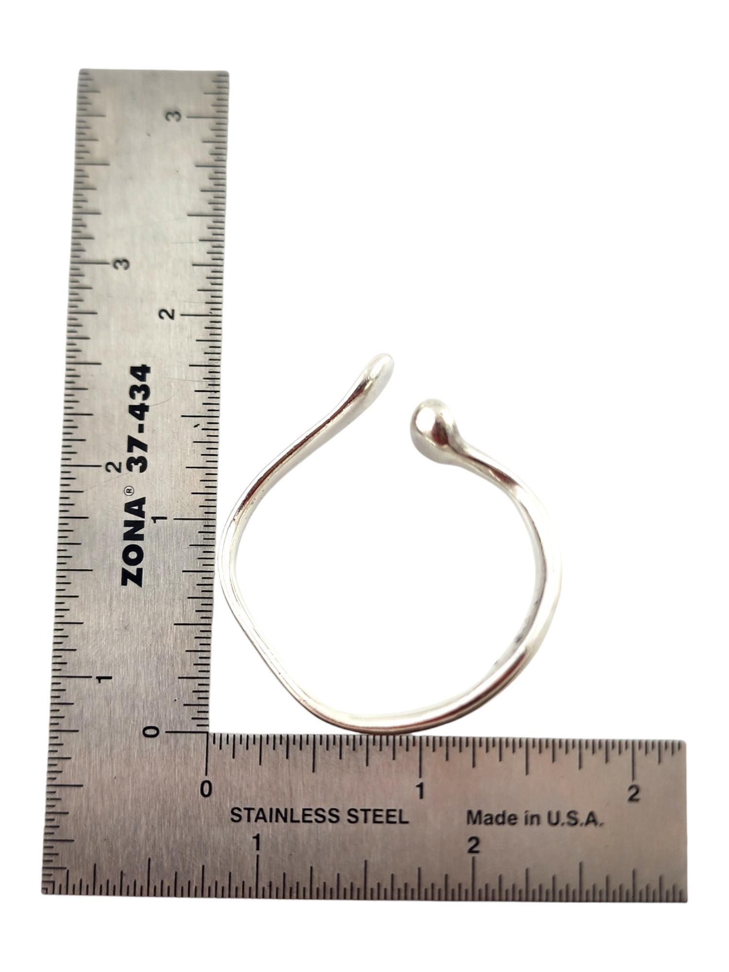 Tiffany & Co Sterling Silver Elsa Peretti Set of 2 Napkin Rings #19086 3