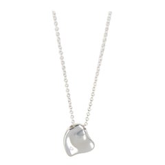 Tiffany & Co. Sterling Silver  Elsa Peretti Small Full Heart Pendant