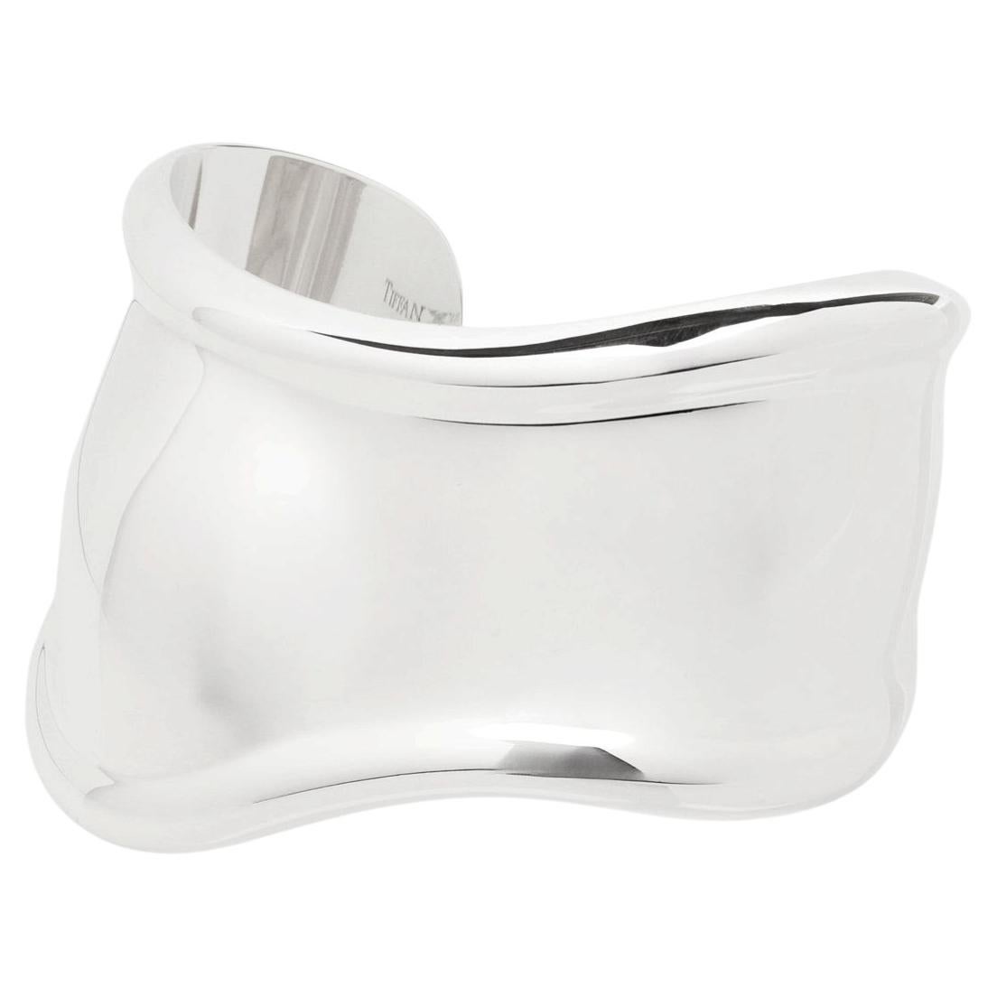 Tiffany & Co. Sterling Silver Elsa Peretti Small Right Bone Cuff