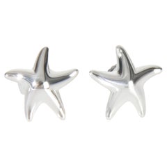 Tiffany & Co. Sterling Silver Elsa Peretti Starfish Earrings