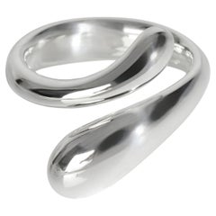 Tiffany & Co. Sterling Silver Elsa Peretti Teardrop Bypass Ring