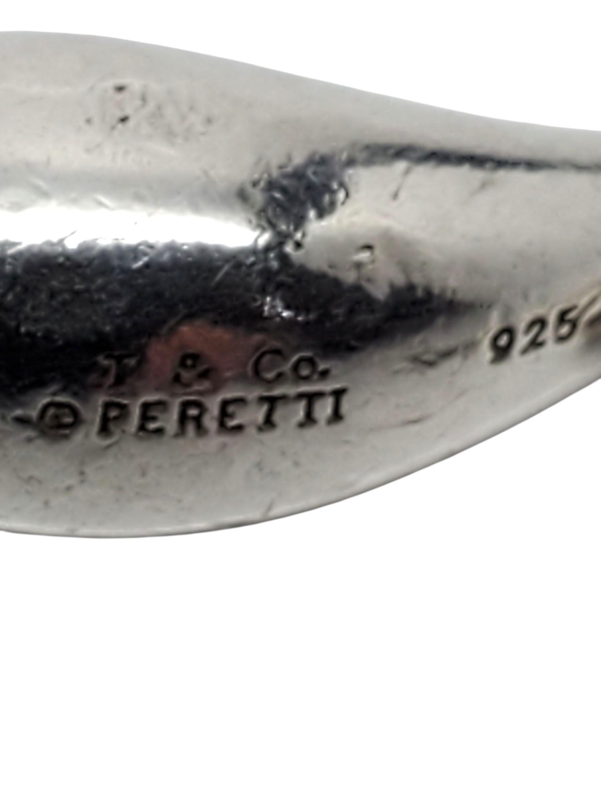 Contemporaneo Tiffany & Co. Orecchini a goccia in argento Elsa Peretti #23703 in vendita