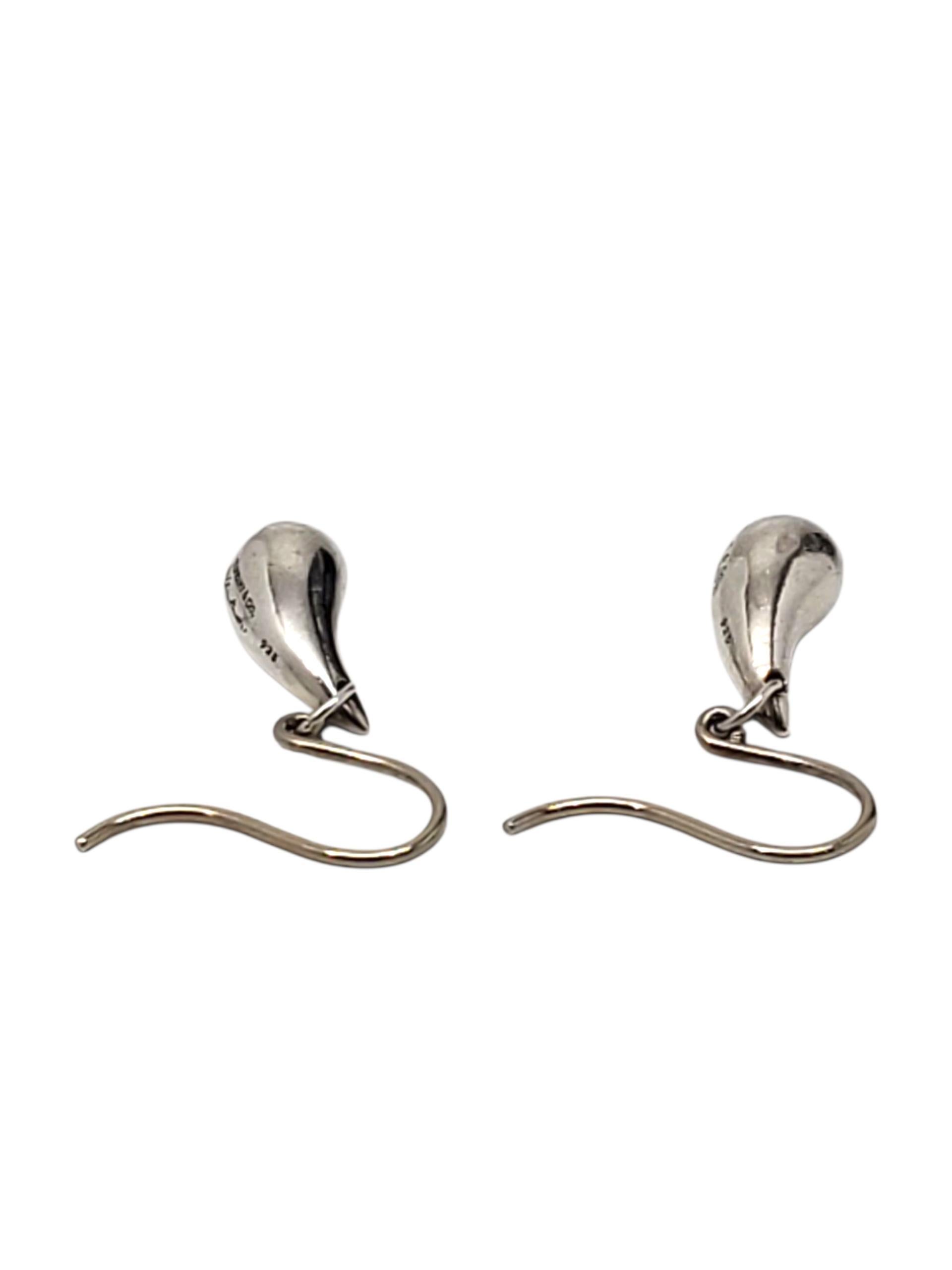 Tiffany & Co. Orecchini a goccia in argento Elsa Peretti #23703 in vendita 1