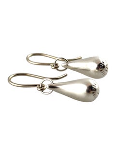 Tiffany & Co Sterling Silver Elsa Peretti Teardrop Earrings #19781