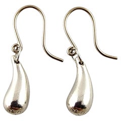 Tiffany & Co Sterling Silver Elsa Peretti Teardrop Earrings #19781