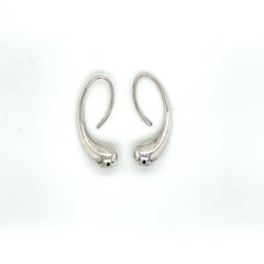 Tiffany & Co. Sterling Silver Elsa Peretti Teardrop Earrings