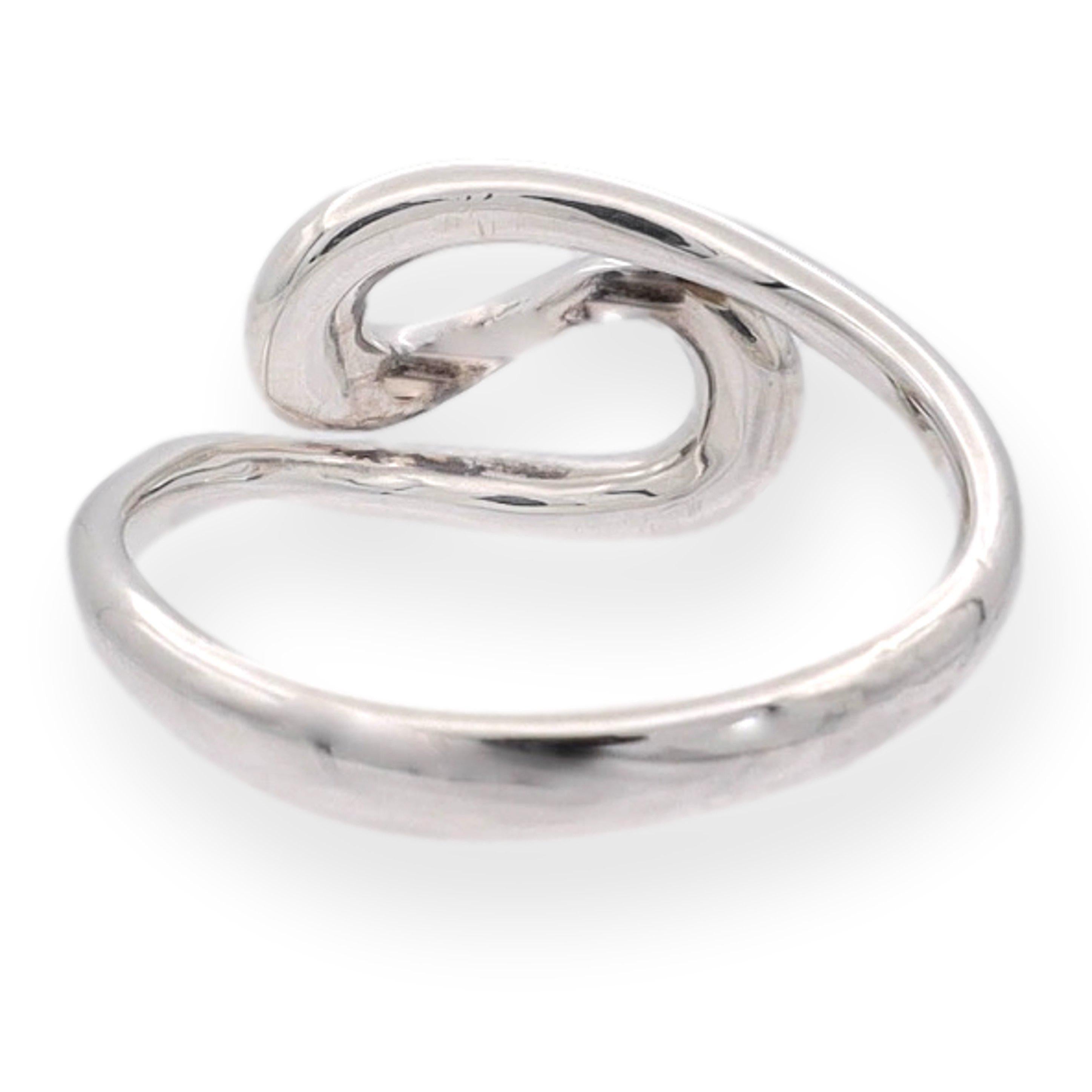 Tiffany & Co. Elsa Peretti: Wave-Ring aus Sterlingsilber (Zeitgenössisch)