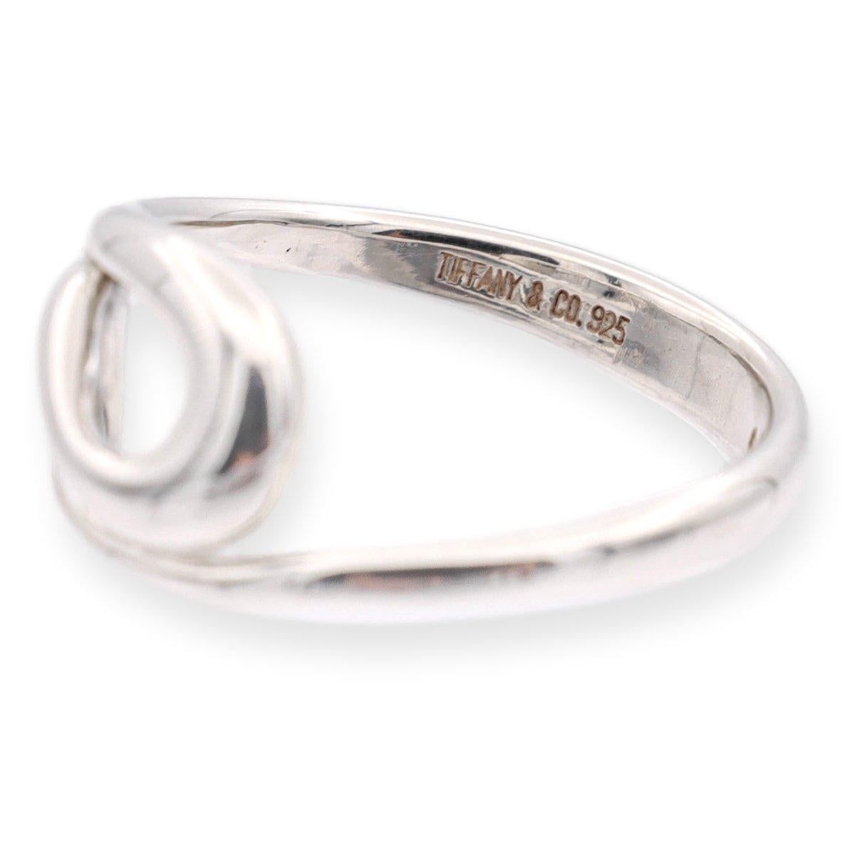 Tiffany & Co. Elsa Peretti: Wave-Ring aus Sterlingsilber im Zustand „Gut“ in New York, NY
