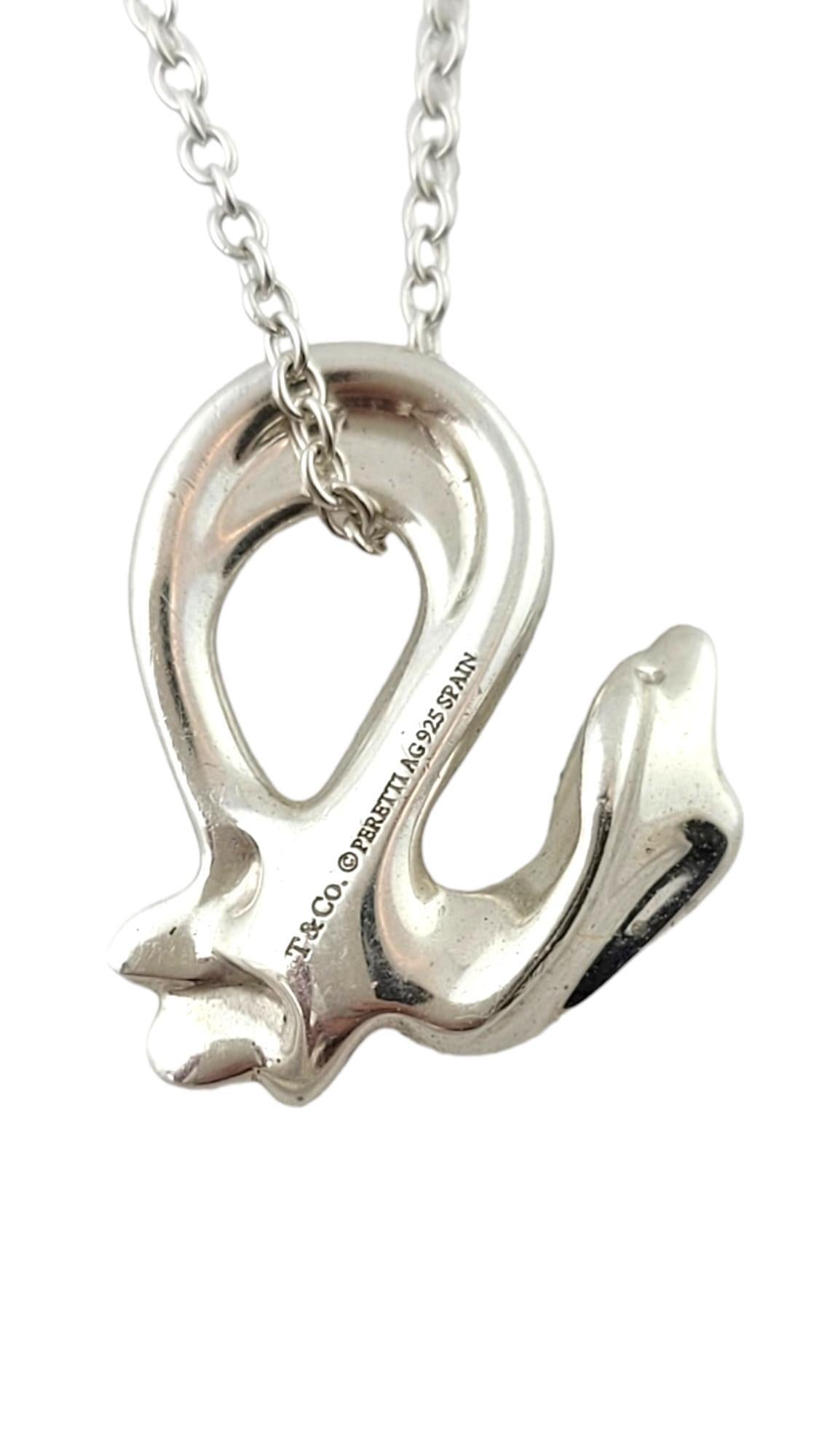 Tiffany & Co. Sterling Silver Elsa Peretti Zodiac Dragon Necklace #17460 1
