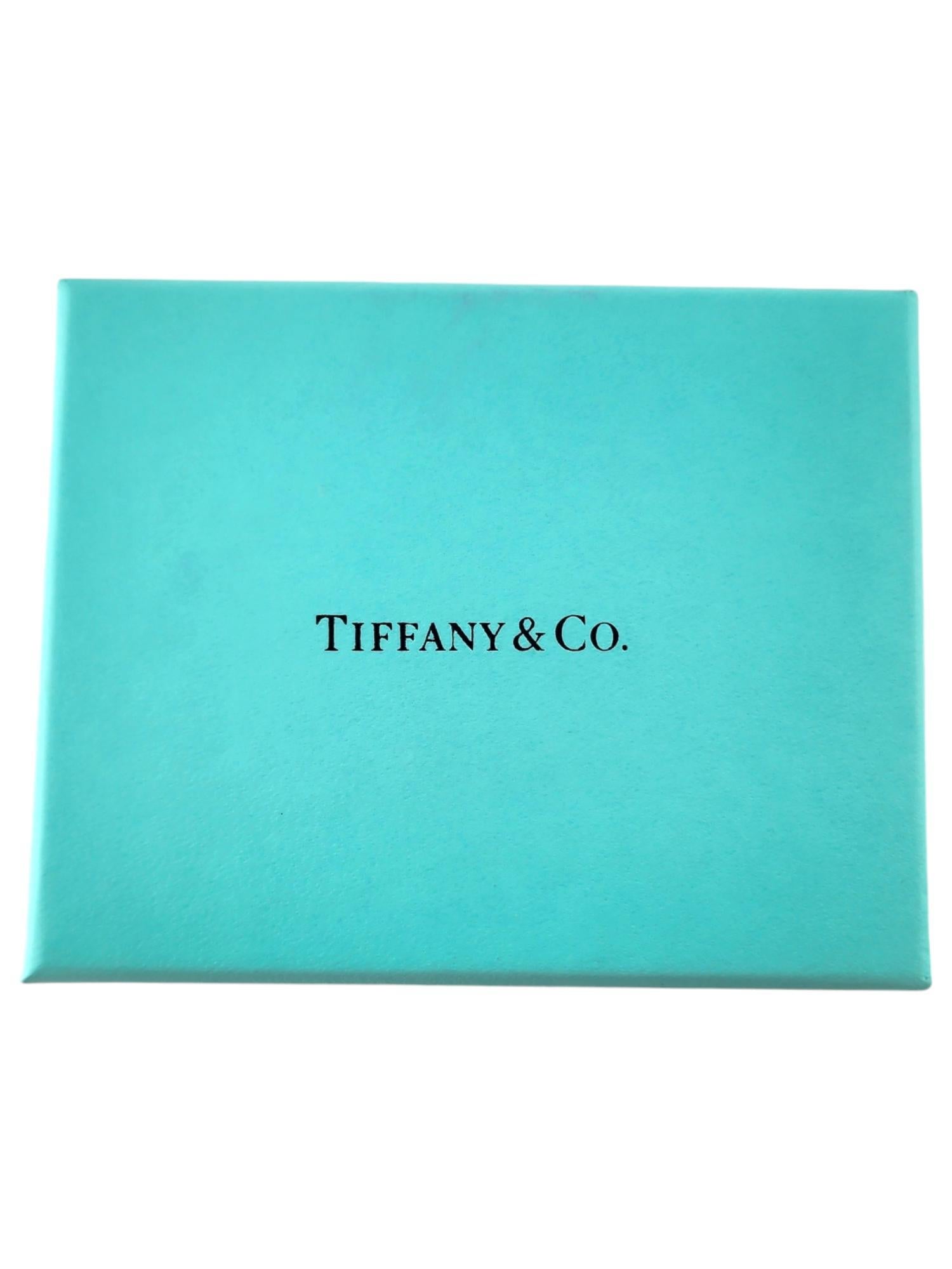 Tiffany & Co Sterling Silver Enamel Apple Key Ring #18405 7