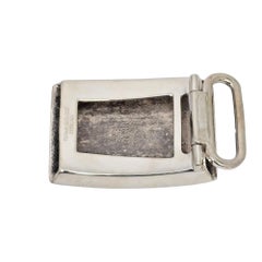 Tiffany & Co Sterling Silver Engine Turned Belt Buckle #21827