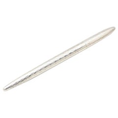 Retro Tiffany & Co. Sterling Silver Engraved Diamond Purse Pen