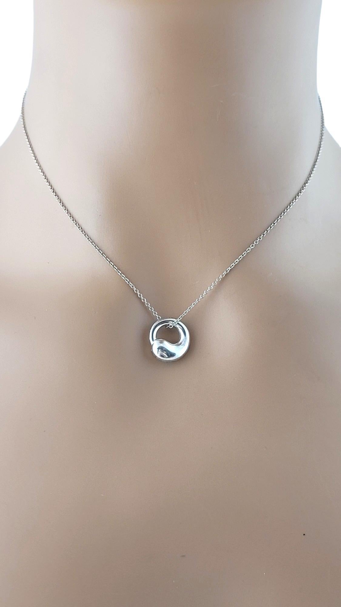 Tiffany & Co. Sterling Silver Eternal Circle Necklace #17402 4