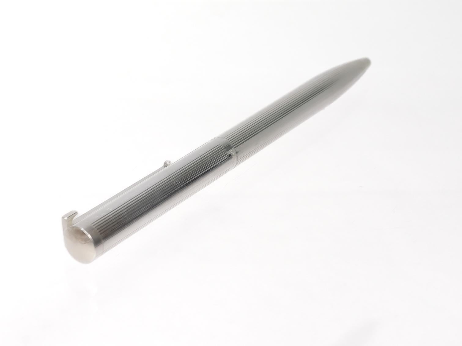 Tiffany & Co. Sterling Silver Executive T Clip Ballpoint Pen For Sale 2