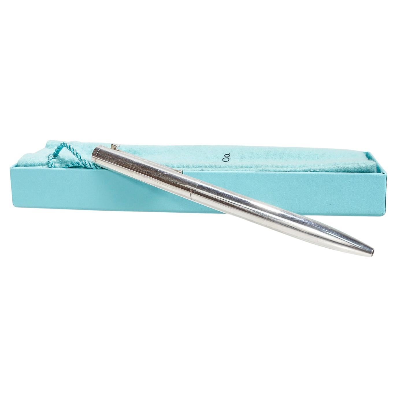 Tiffany & Co. Sterling Silver Executive T Clip Ballpoint Pen For Sale