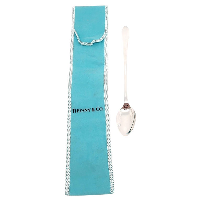 Tiffany and Co. Sterling Silver Faneuil Baby Feeding Spoon with Pouch