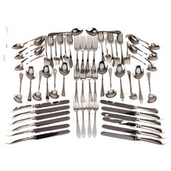 Tiffany & Co. Sterling Silver Faneuil Service for 12 Flatware Set No Mono