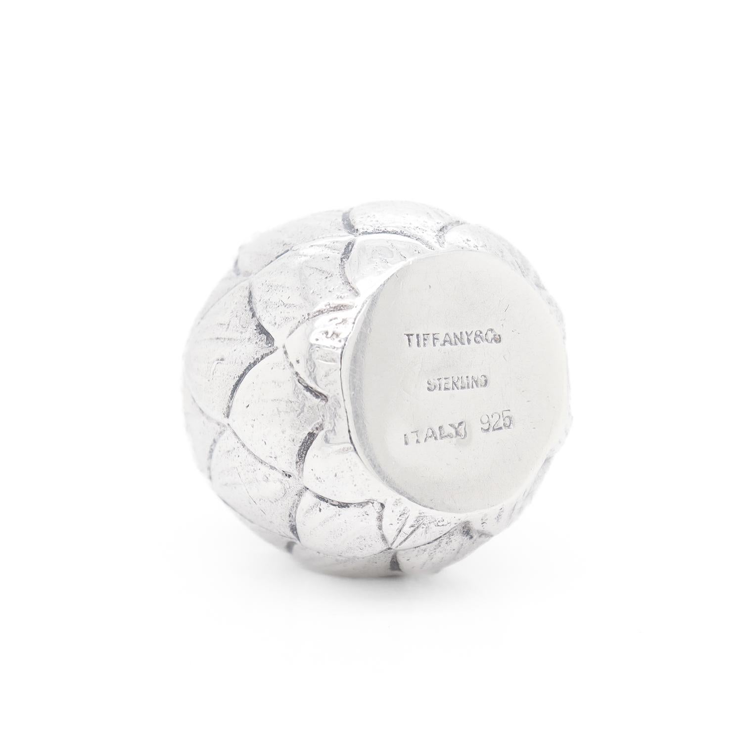 Tiffany & Co. Sterling Silver Figural Artichoke Vanity or Pill Box 3
