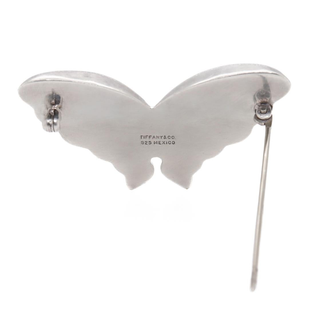 Tiffany & Co. Sterling Silver Figural Butterfly Brooch or Pin 4