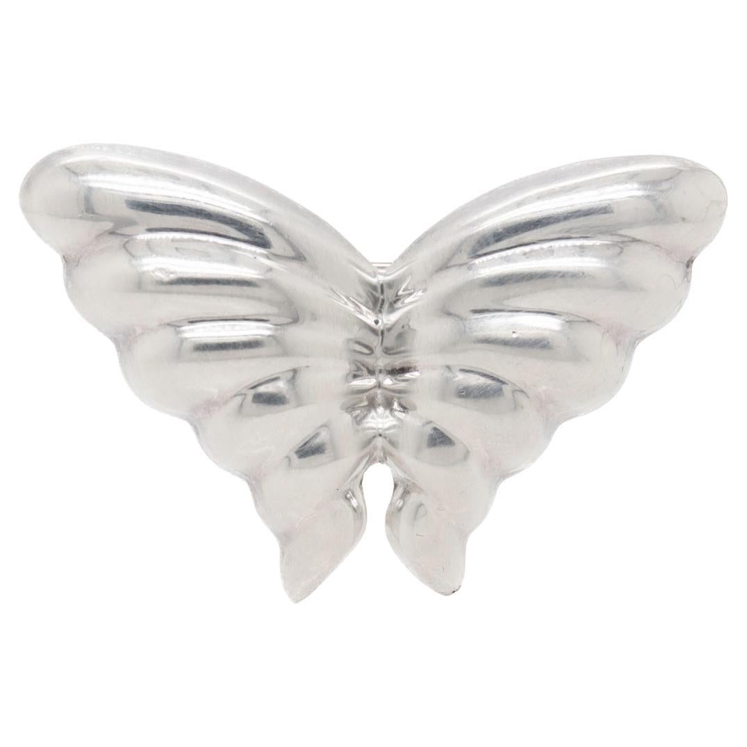 Tiffany & Co. Sterling Silver Figural Butterfly Brooch or Pin