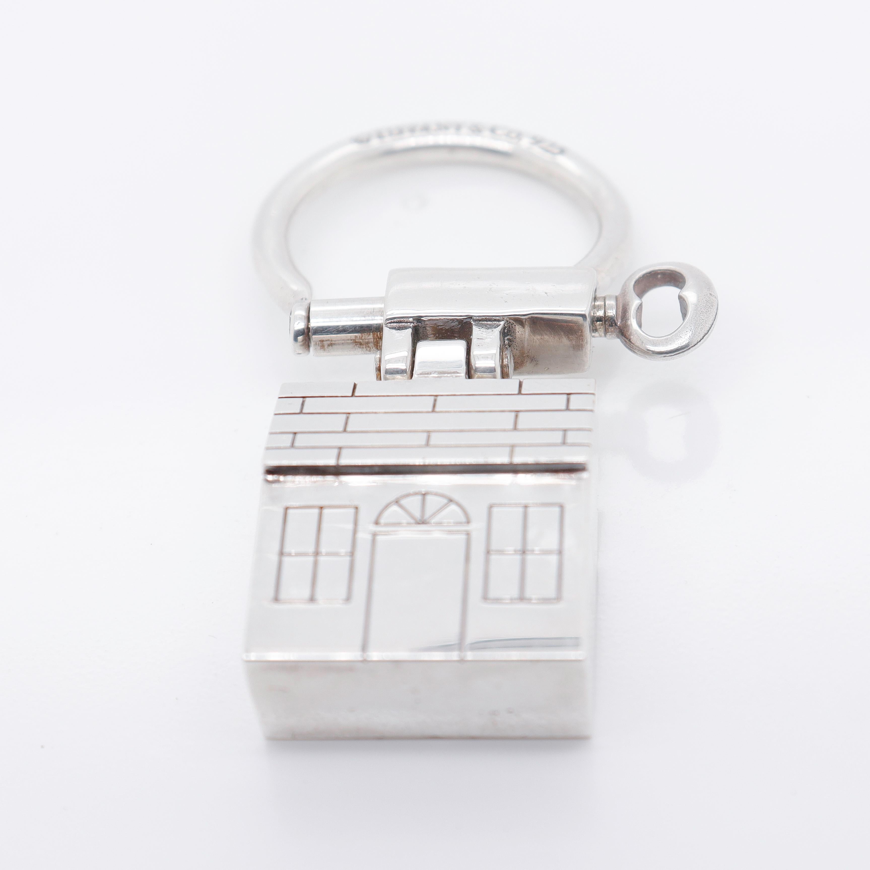 Tiffany & Co. Sterling Silver Figural House Key Ring or Holder 8