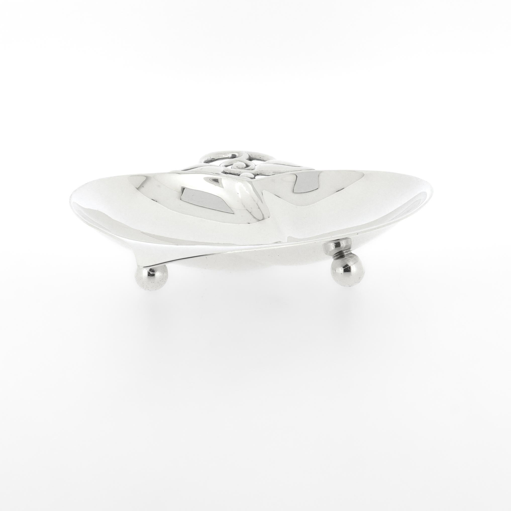Tiffany & Co Sterling Silver Figural Leaf Dish or Vide Poche no. 22885 For Sale 5