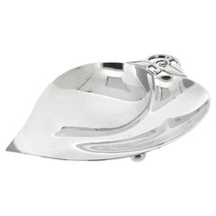 Tiffany & Co Sterling Silver Figural Leaf Dish or Vide Poche no. 22885