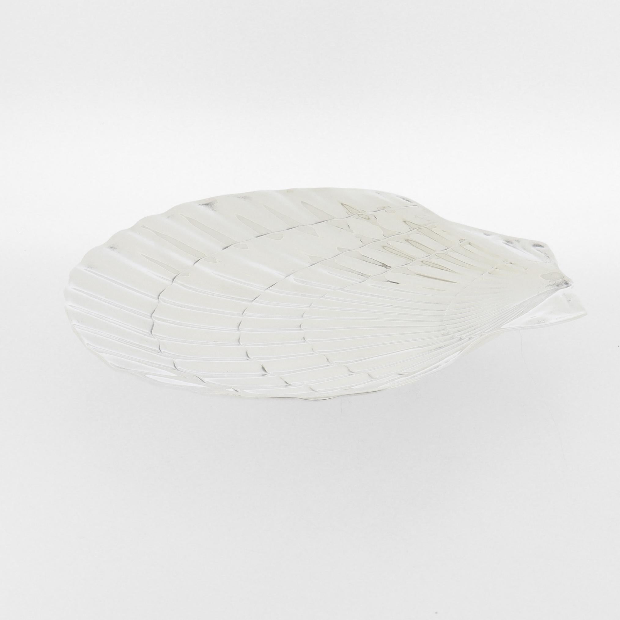 Tiffany & Co. Sterling Silver Figural Scallop Shell Dish / Vide Poche For Sale 4