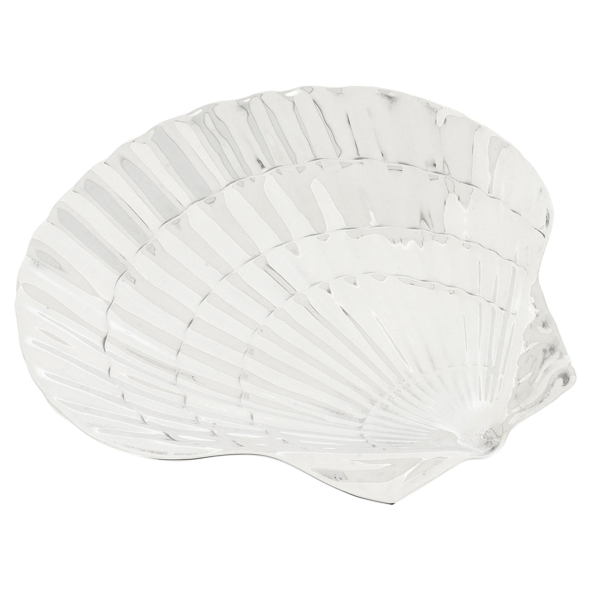 Tiffany & Co. Sterling Silver Figural Scallop Shell Dish / Vide Poche For Sale