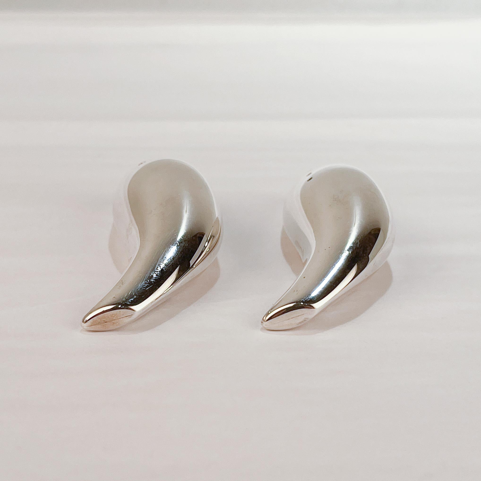 Women's or Men's Tiffany & Co. Sterling Silver 'Fish' Salt & Pepper Shakers by Frank Gehry