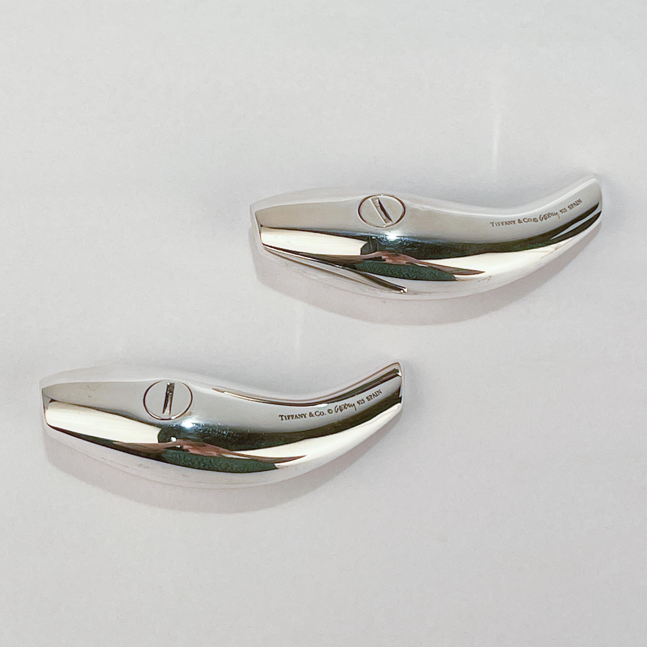 Tiffany & Co. Sterling Silver 'Fish' Salt & Pepper Shakers by Frank Gehry 1