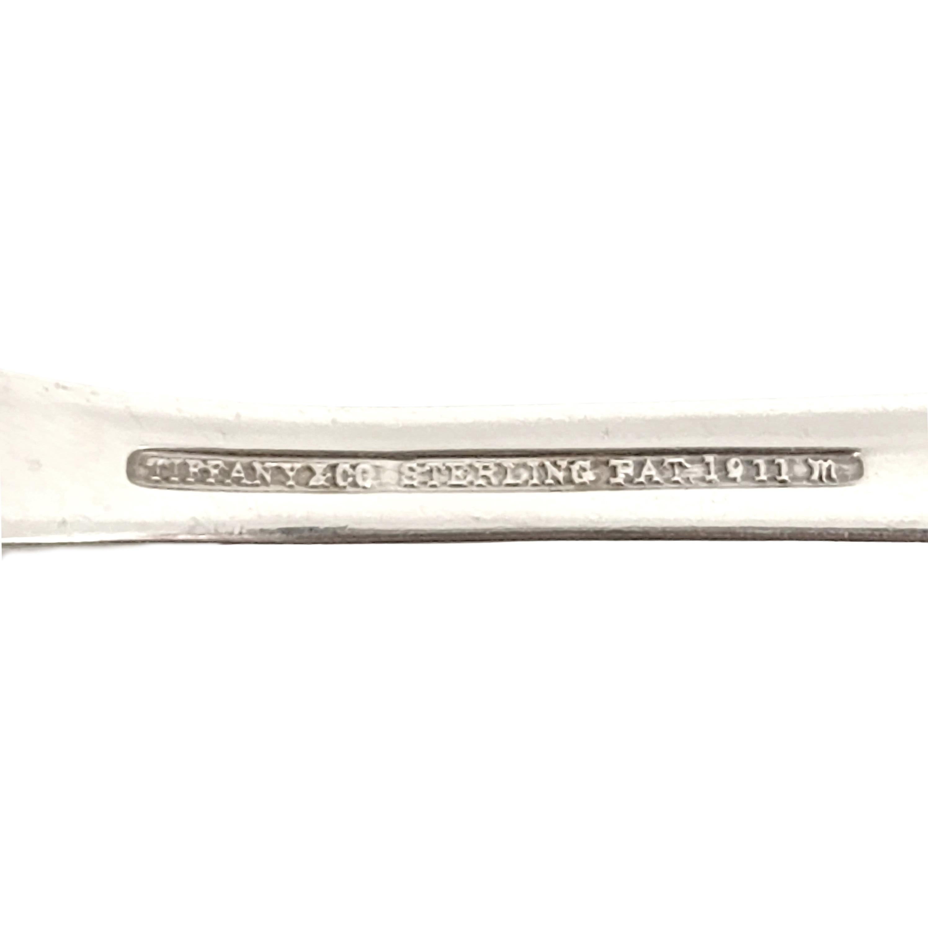 Tiffany & Co Sterling Silver Flemish Medium Cold Meat Serving Fork #12337 For Sale 3