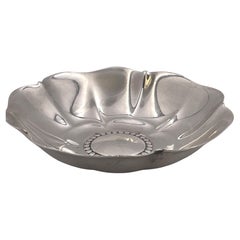 Tiffany & Co. Plato Tazón Floral de Plata de Ley
