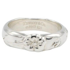 Tiffany & Co. Sterling Silver Flower Band Ring 2003