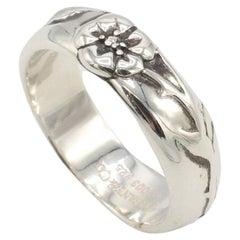 Tiffany & Co. Sterling Silver Flower Band Ring 2003