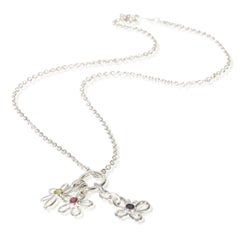Tiffany & Co. Sterling Silver Flower, Butterfly & Dragonfly Charm Pendant