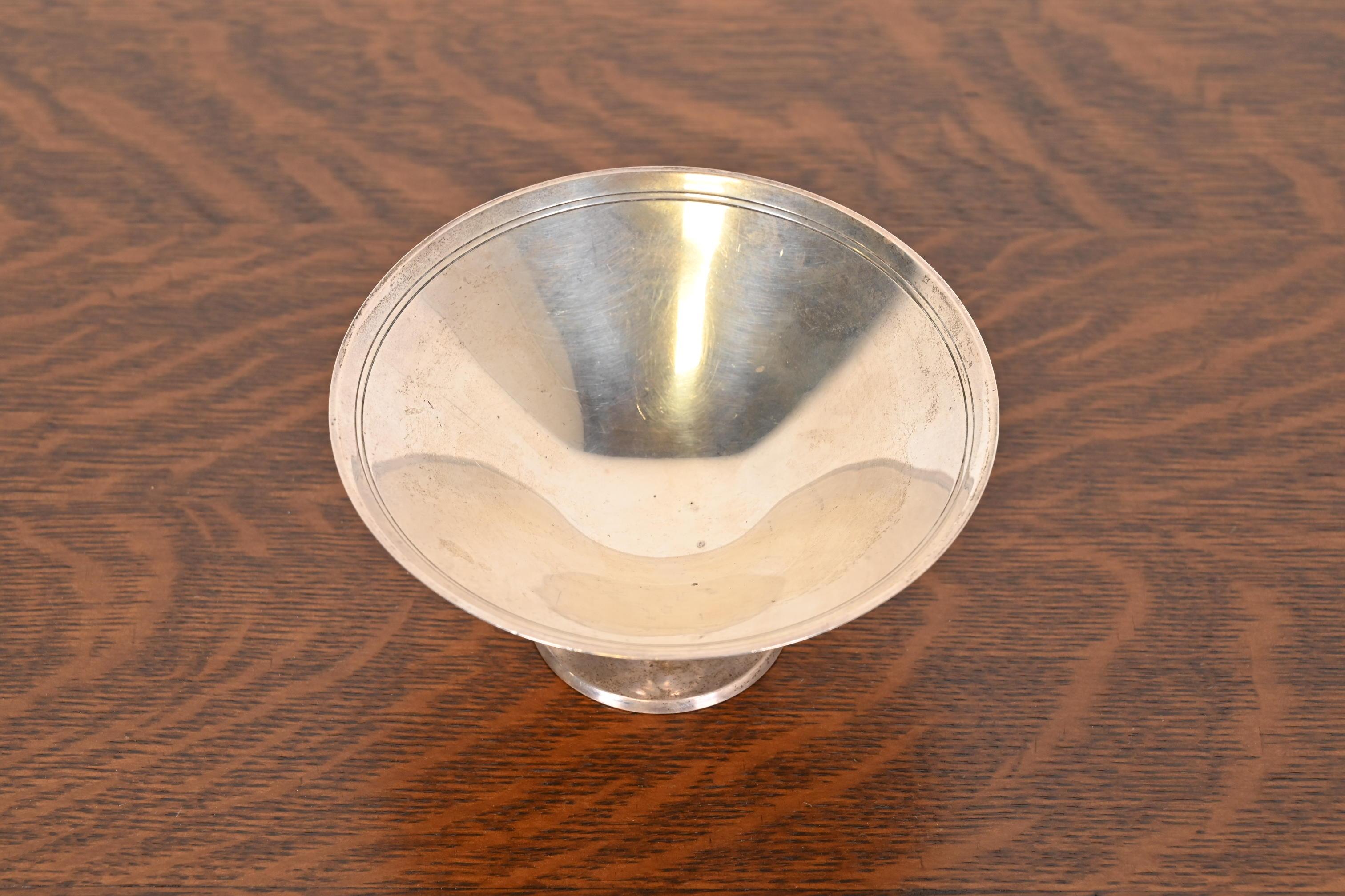 Art Deco Tiffany & Co. Sterling Silver Footed Bowl or Compote Dish