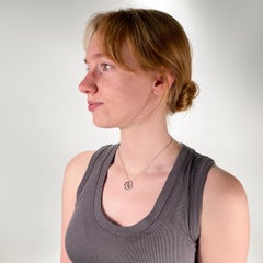 Tiffany & Co. Sterling Silver Four Hearts Clover Necklace